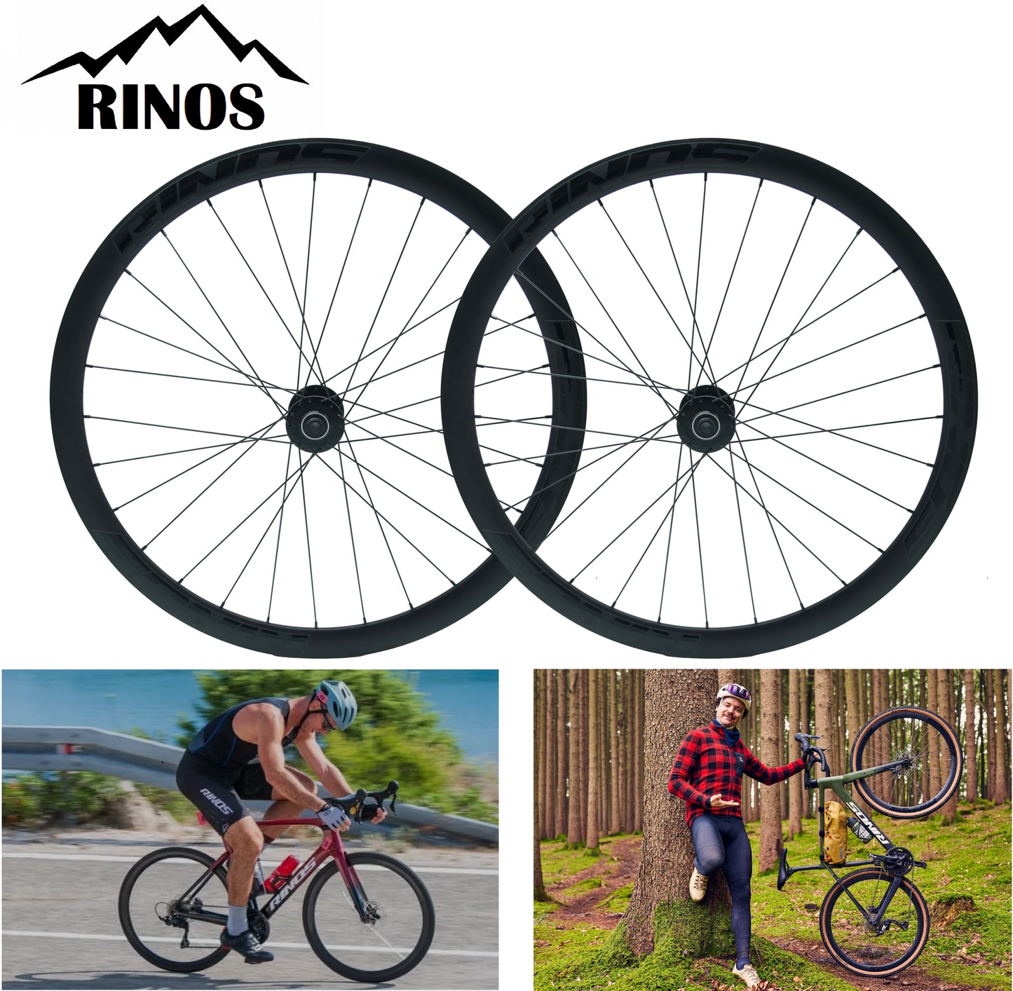 RINOS racefiets/gravel-wielen 28 inch