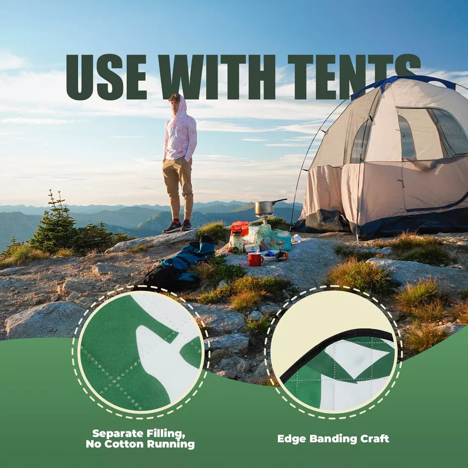 Qunature Picknickdeken 200x200cm Campingdeken Picknickmat Buiten Waterdicht