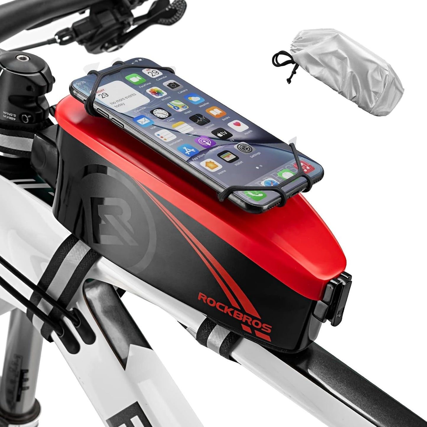 ROCKBROS fietstas frametas met gsm-houder voor 4-6,5 inch gsm
