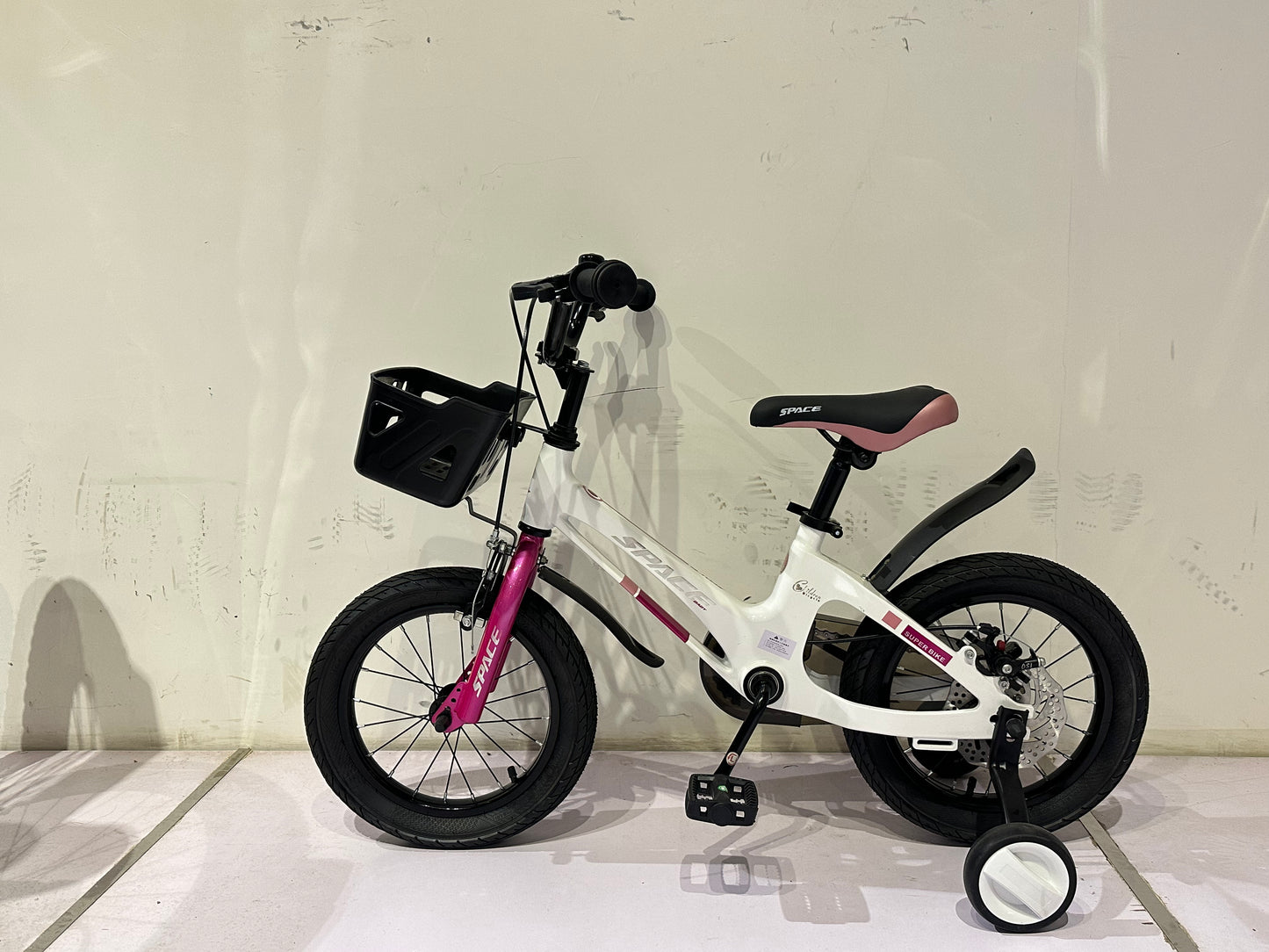 SKYS kinderfiets van 3 t/m 9 jaar 14/16/18 inch roze