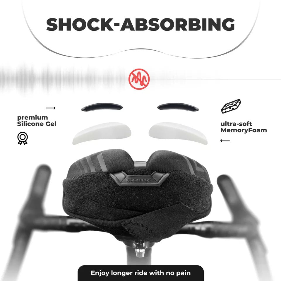 ROCKBROS fietszadelhoes gelzadelhoes met regenhoes unisex