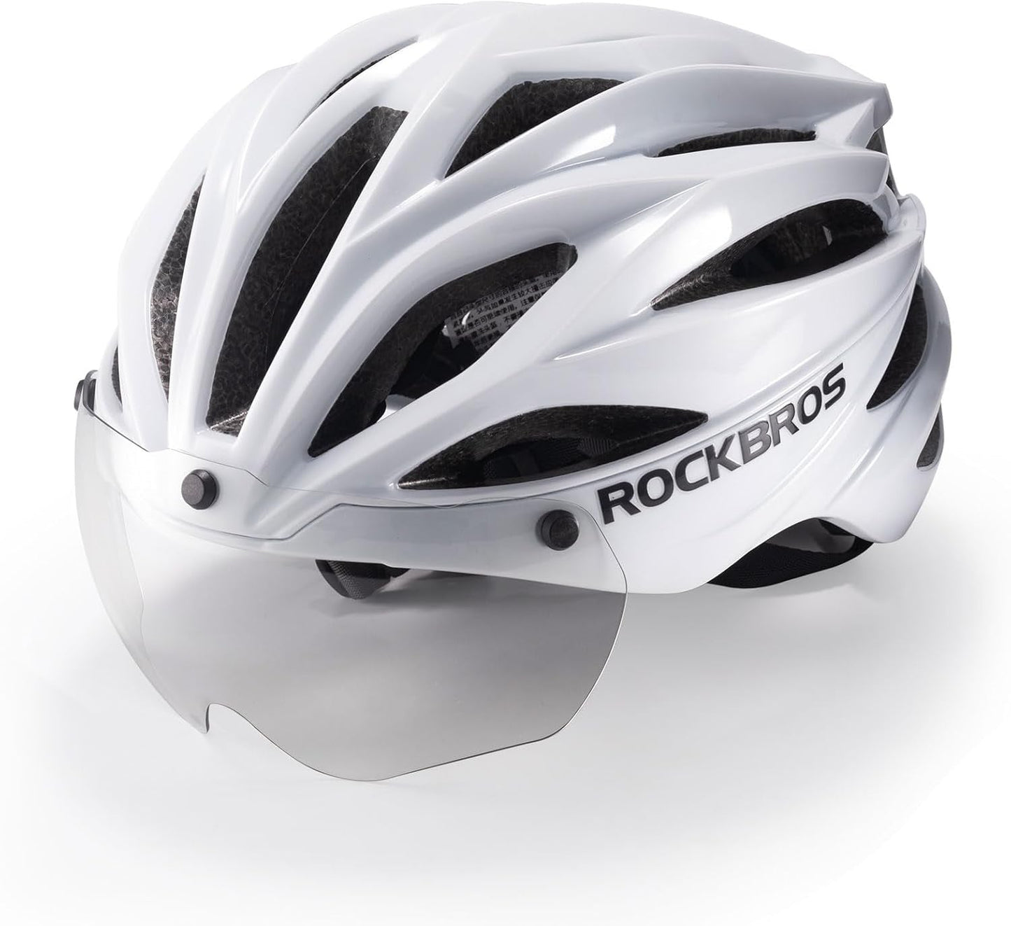 ROCKBROS Fietshelm voor volwassenen met vizier Magnetisch afneembaar Ademend Verstelbaar voor heren en dames 58-62 cm