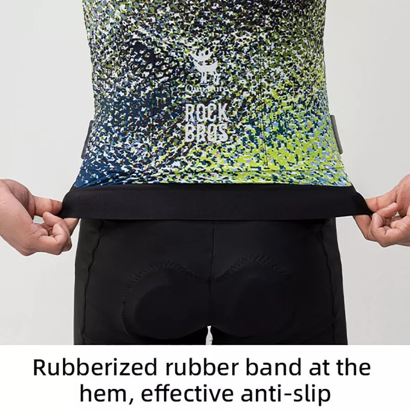 ROCKBROS heren wielertrui korte mouw wielerkleding S-4XL