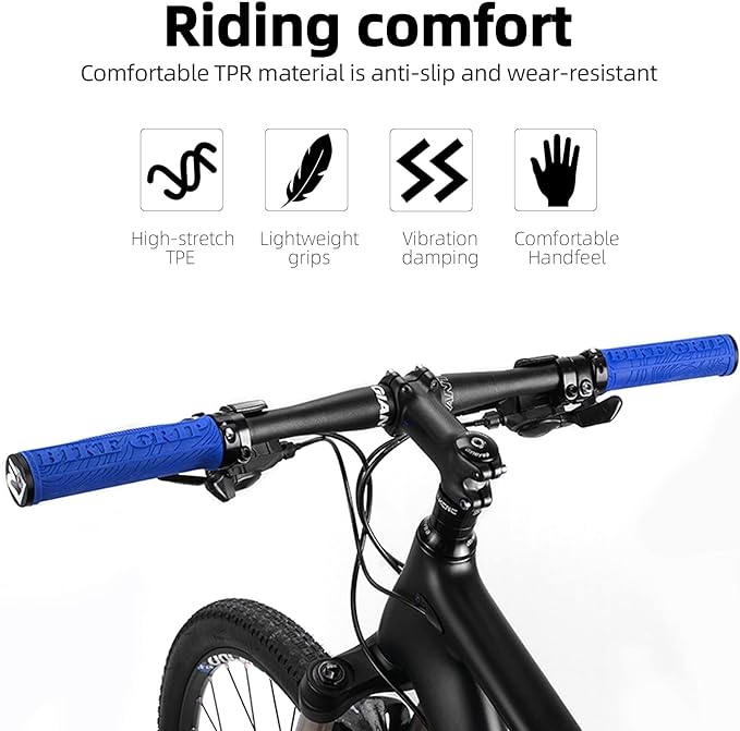 ROCKBROS Fiets Stuur Handvatten 22mm Anti-Slip Rubber