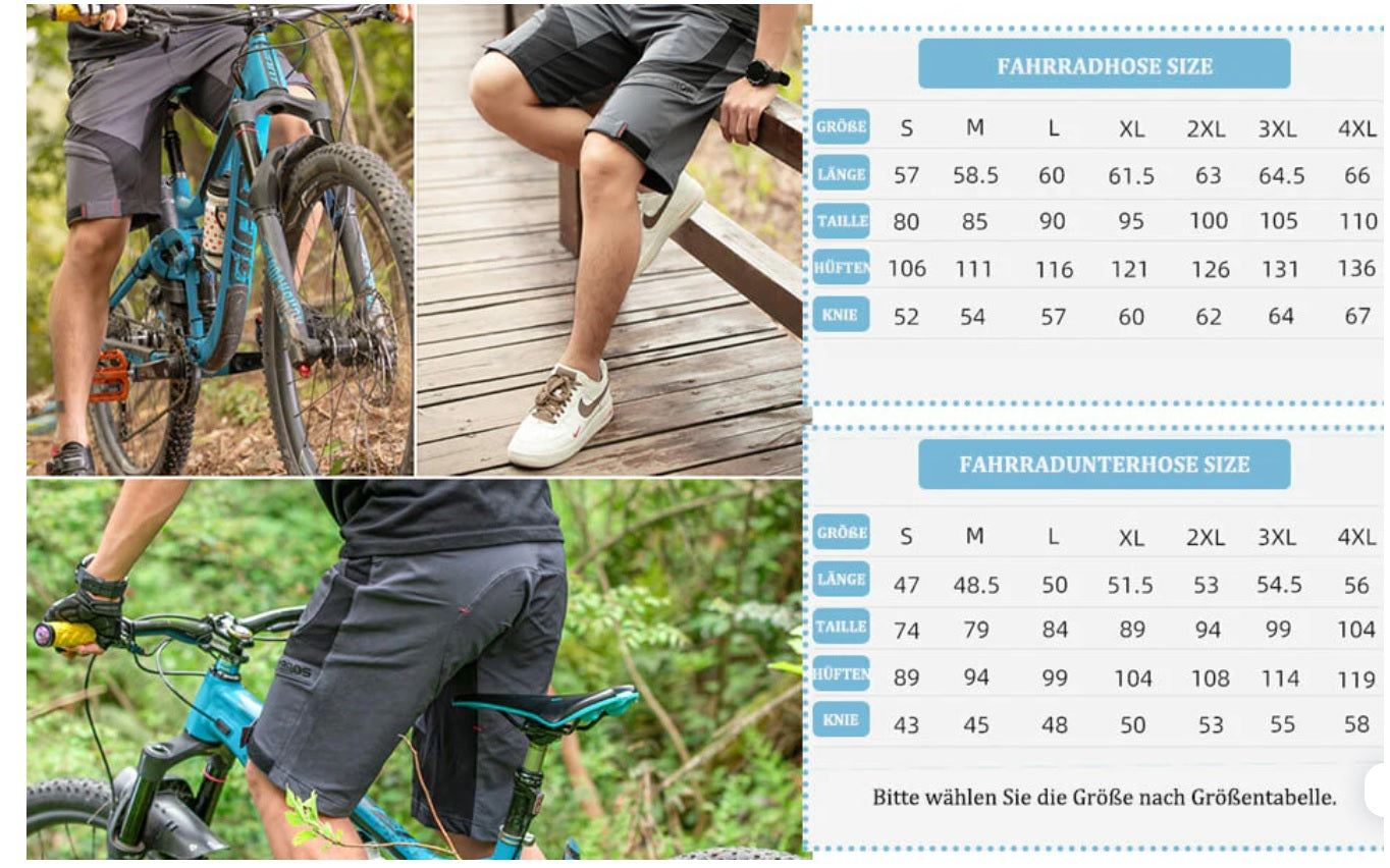 ROCKBROS Elite Shorts met binnenbroek & pad Heren Zwart