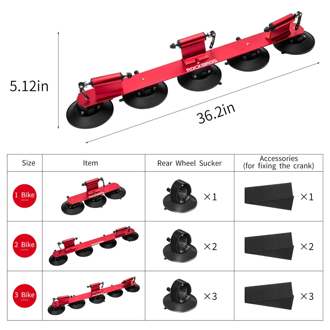 ROCKBROS XP100 Fietsdrager Dakrek Voor 1-3 Fietsen