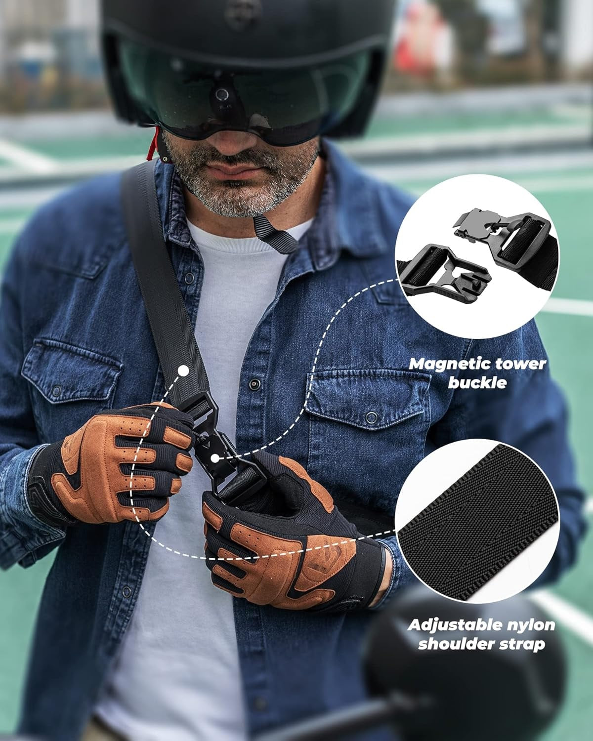 ROCKBROS schoudertas fietsheuptas multifunctionele handtas motorfiets