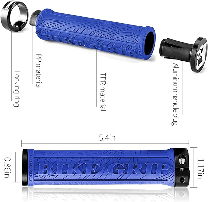 ROCKBROS Fiets Stuur Handvatten 22mm Anti-Slip Rubber