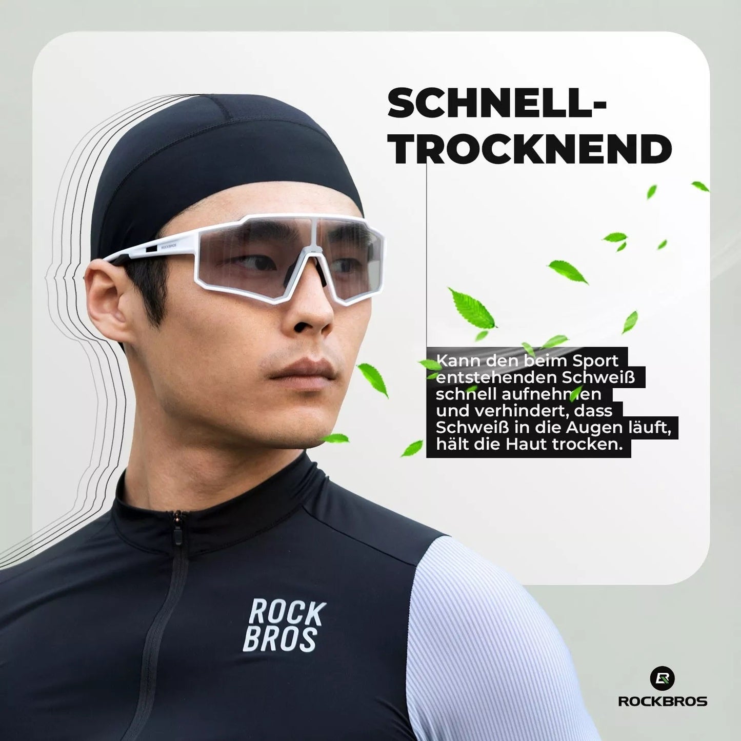 ROCKBROS fietspet COOLMAX onderdop fietshelmdop fietspet zomer UPF50+