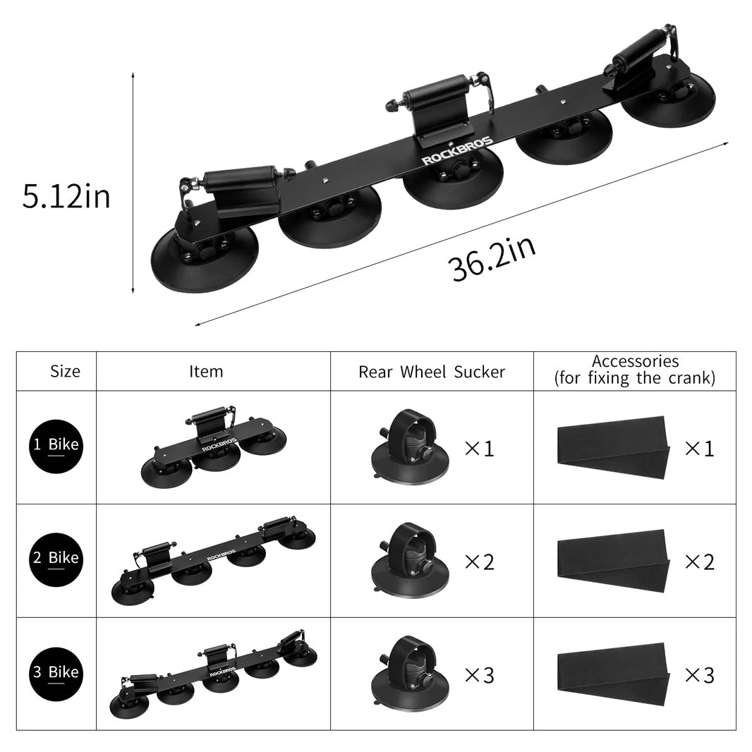 ROCKBROS XP100 Fietsdrager Dakrek Voor 1-3 Fietsen
