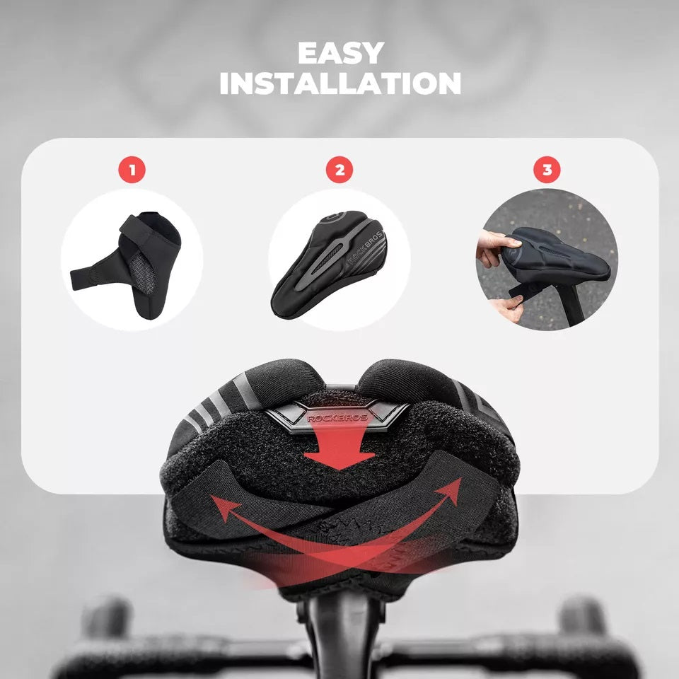 ROCKBROS fietszadelhoes gelzadelhoes met regenhoes unisex
