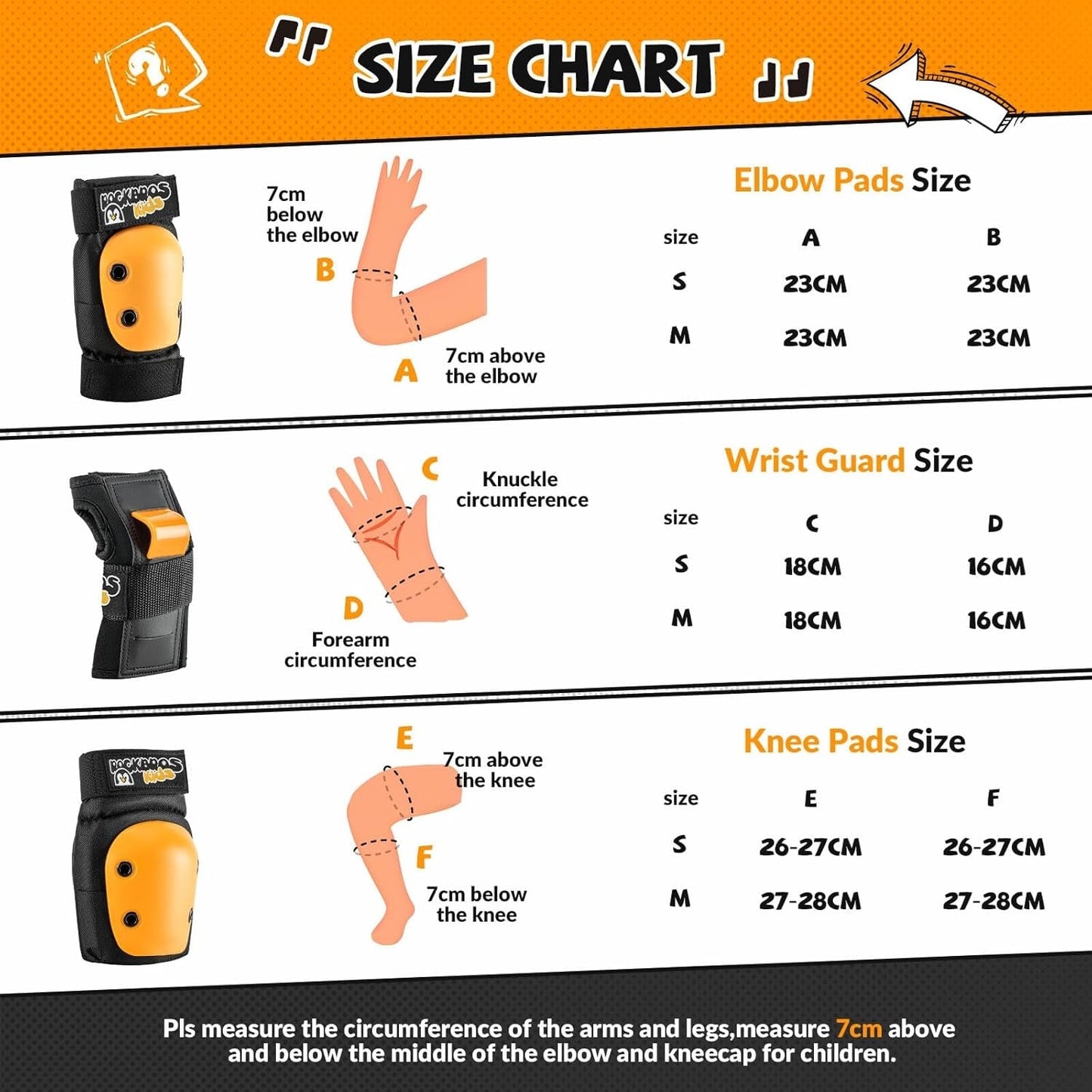 ROCKBROS kniebeschermers kinder 6 in 1 set skatebeschermers inline kniebeschermers polsbeschermers en elleboogbeschermers fiets skateboard sport voor meisjes en jongens