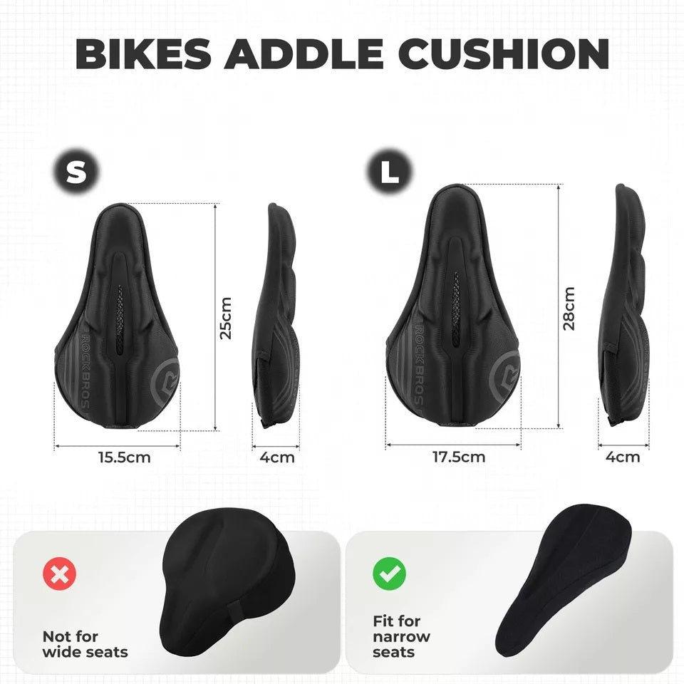 ROCKBROS fietszadelhoes gelzadelhoes met regenhoes unisex