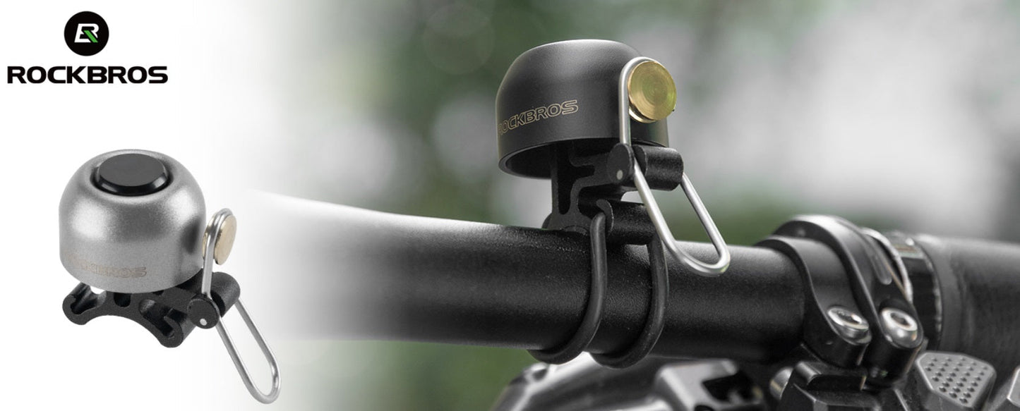 ROCKBROS fietsbel stuur klassiek, mountainbike retro fietsbel luide bel fiets koperen fietsbel voor 22-34 mm