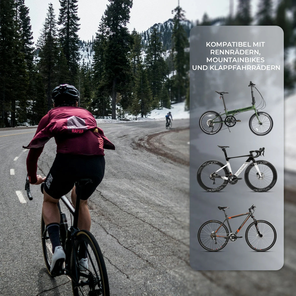 ROCKBROS Fiets Telefoonhouder Magnetisch, 4,7–6,9 inch Smartphones, Stuurhouder 22,2–31,8 mm