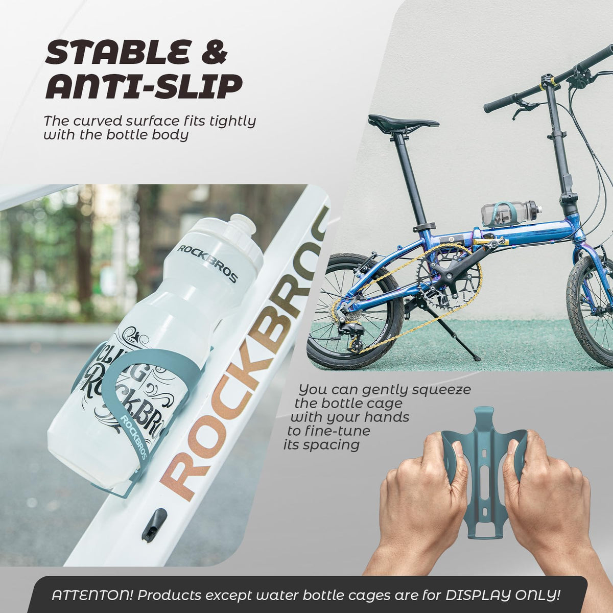 ROCKBROS Flesshouder Fiets Drinkfleshouder Aluminiumlegering Lichtgewicht