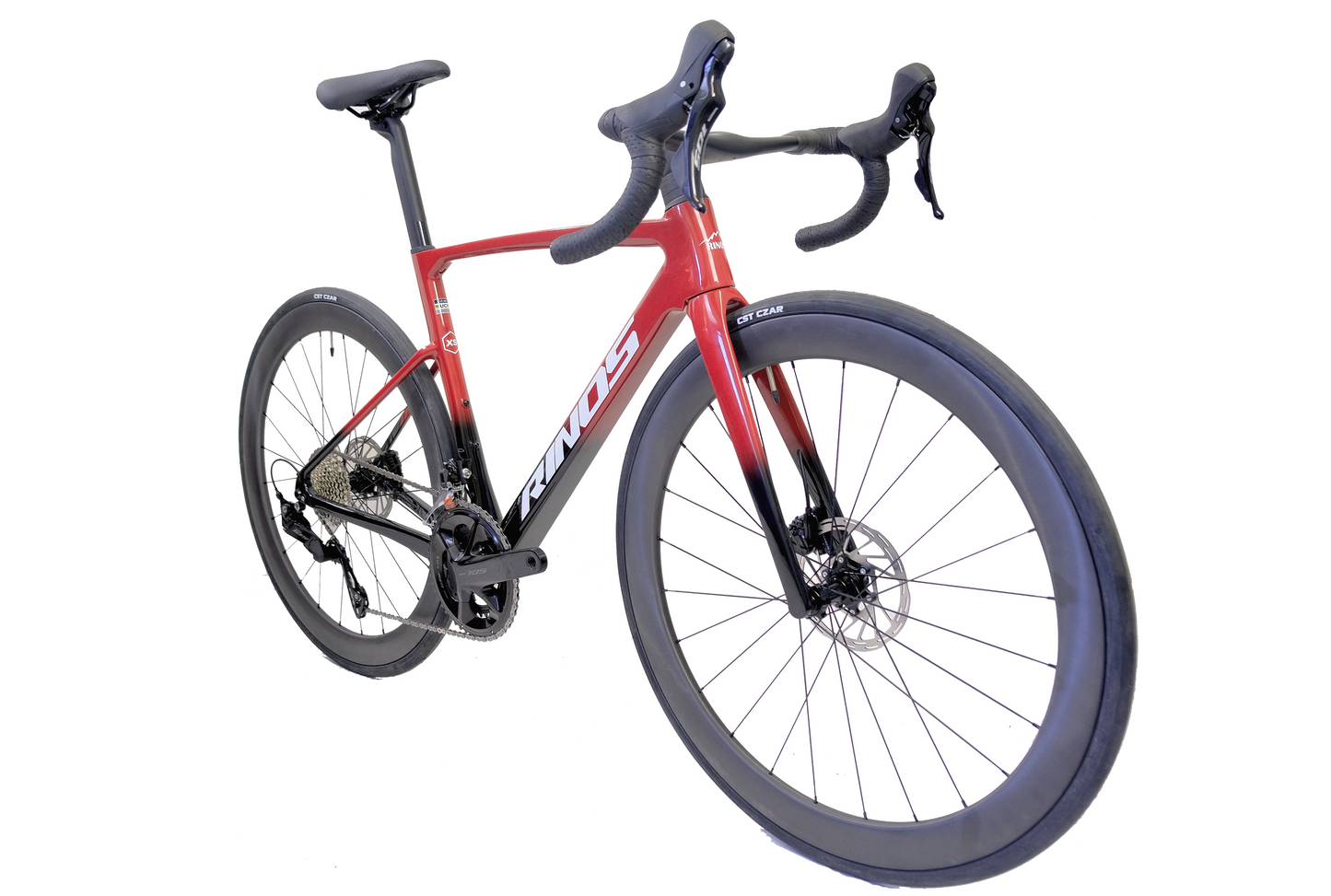 RINOS Volledig carbon racefiets Odin 4.1 Shimano 105 ST-R7120 24 versnellingen