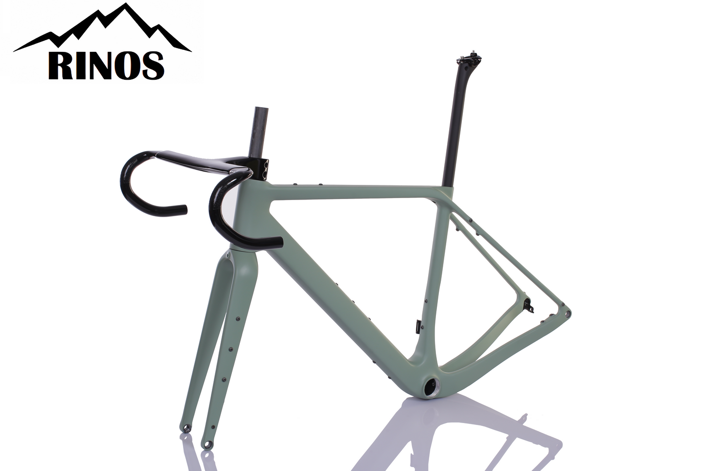 RINOS frameset met vork zadelpen stuur carbon T800