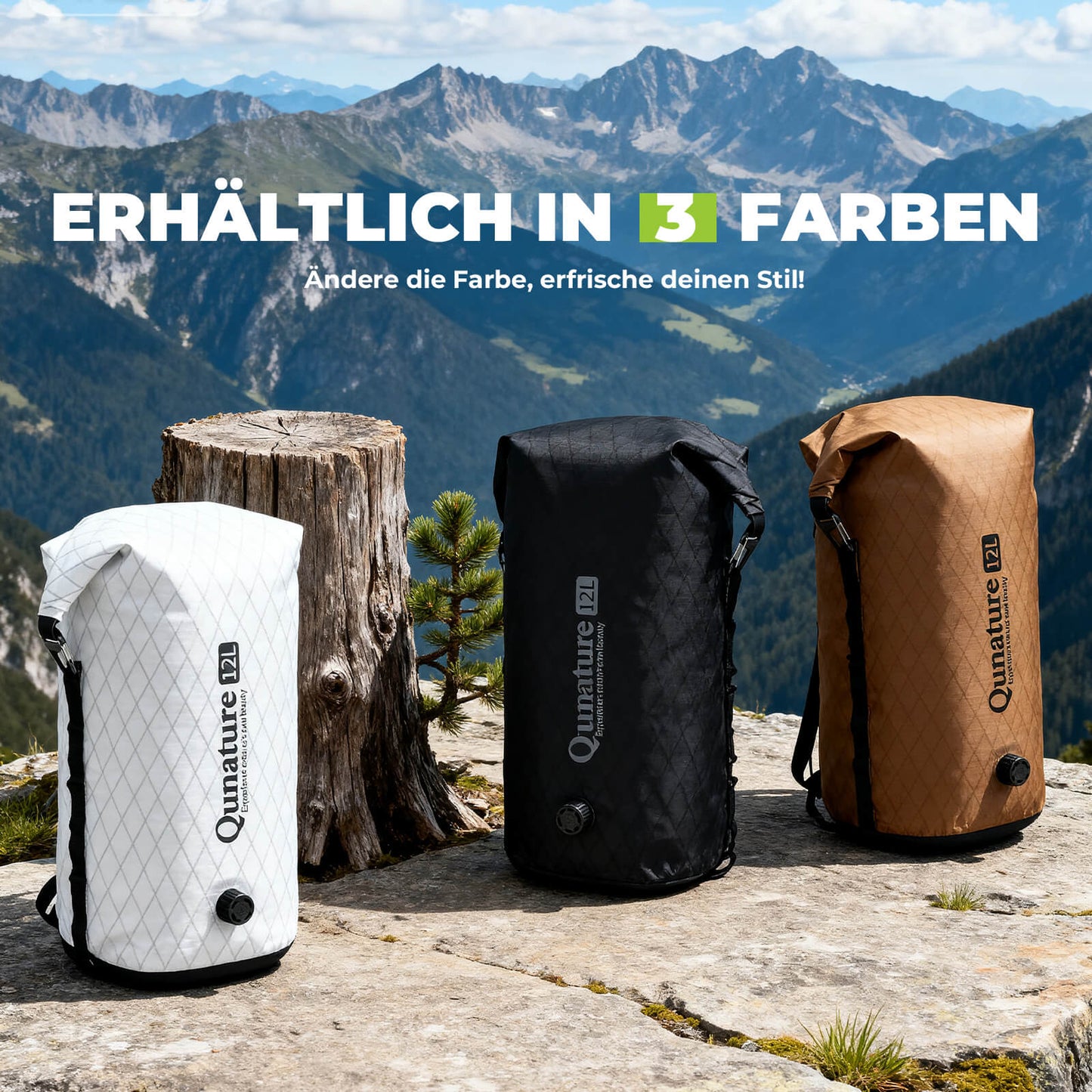 Stuurtas 6L/12L Waterdicht & Lichtgewicht voor fietsen en outdooractiviteiten Quantue