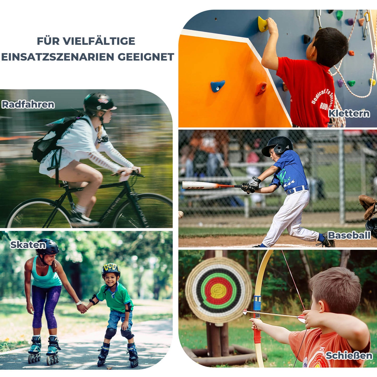 Fietshandschoenen voor kinderen, ademend en antislip met SBR-bescherming, ROCKBROS
