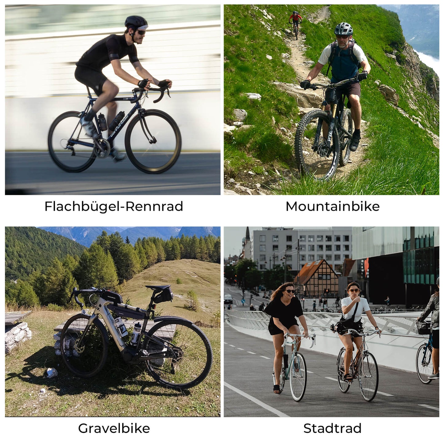 Lichtgewicht, ademend fietszadel - Voor mountainbikes, racefietsen en gravelbikes ROCKBROS