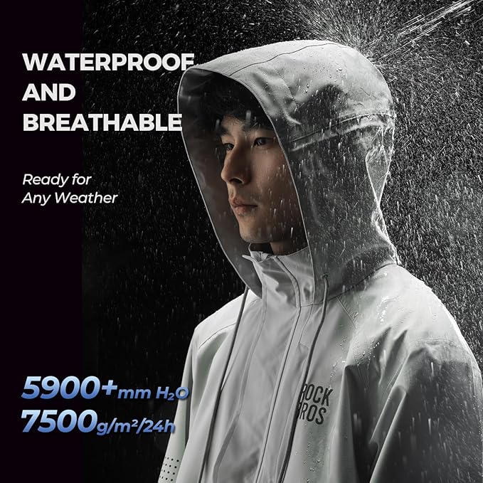 ROCKBROS Regenjas Waterdicht Ademend Regenencape Regenjas Windjas