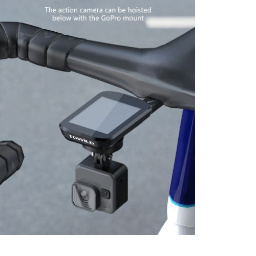 TOWILD Geïntegreerde verlenghouder voor fietscomputer, lamp en GoPro