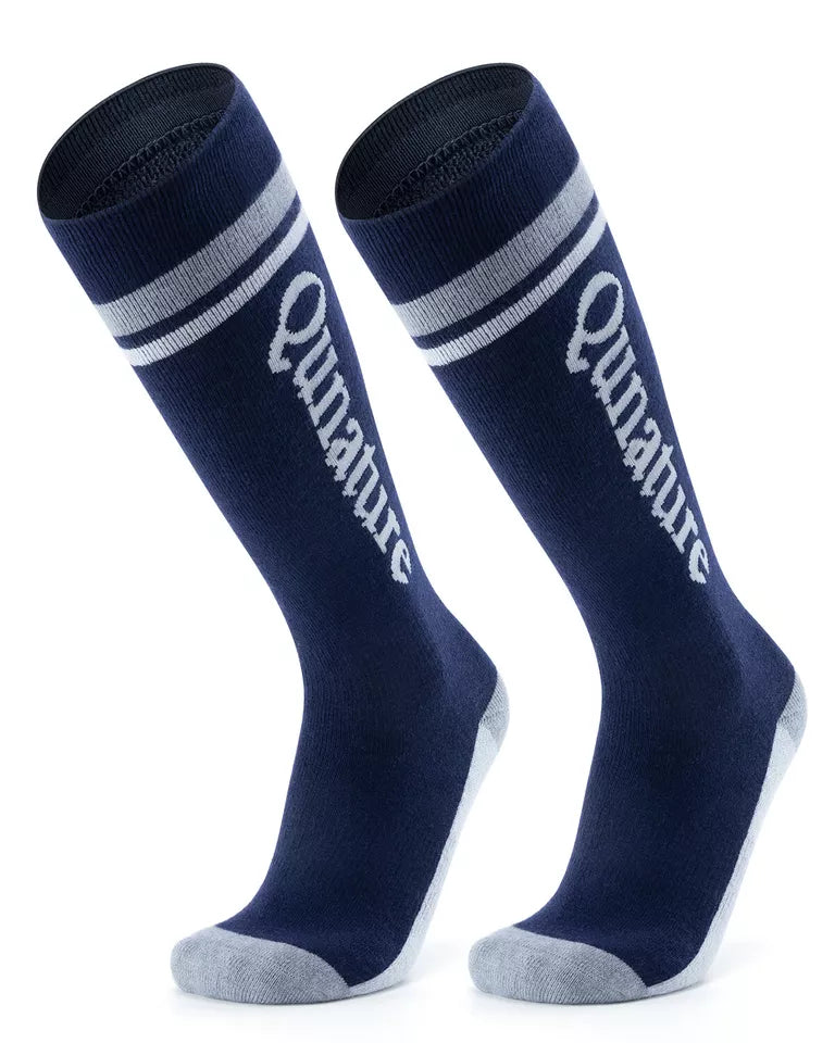 Qunature 1 paar skisokken, unisex skisokken voor skiën, snowboarden, wintersport
