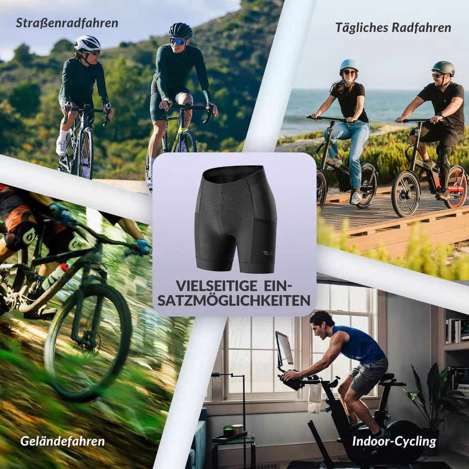 ROCKBROS TVI fietsbroek dames fietsbroek 4D gewatteerde fietsbroek korte legging
