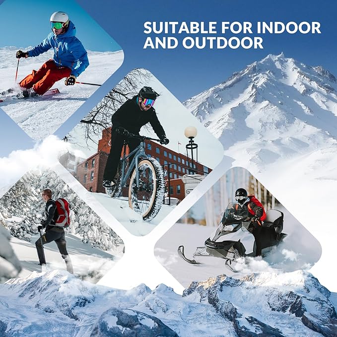 Qunature Winter Nekwarmer Ski Tube Sjaal Fleece Dik Winddicht Ademend Thermische Sjaal Dames & Heren voor Buitensporten Skiën Hardlopen Fietsen Snowboarden