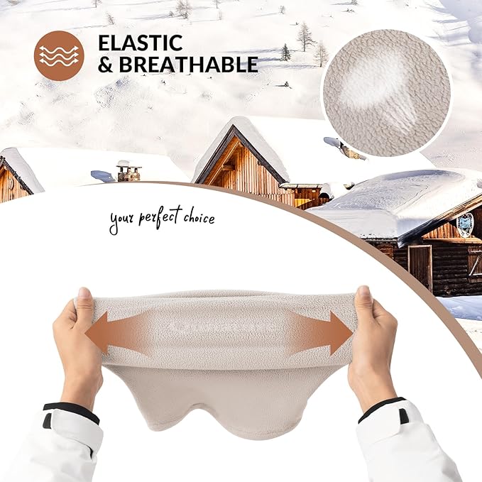 Qunature Bivakmuts Winterwarme bivakmuts Thermische winddichte bivakmuts Skimasker voor buitenactiviteiten zoals fietsen, motorrijden, snowboarden, skiën, nekwarmer voor dames/heren, unisex