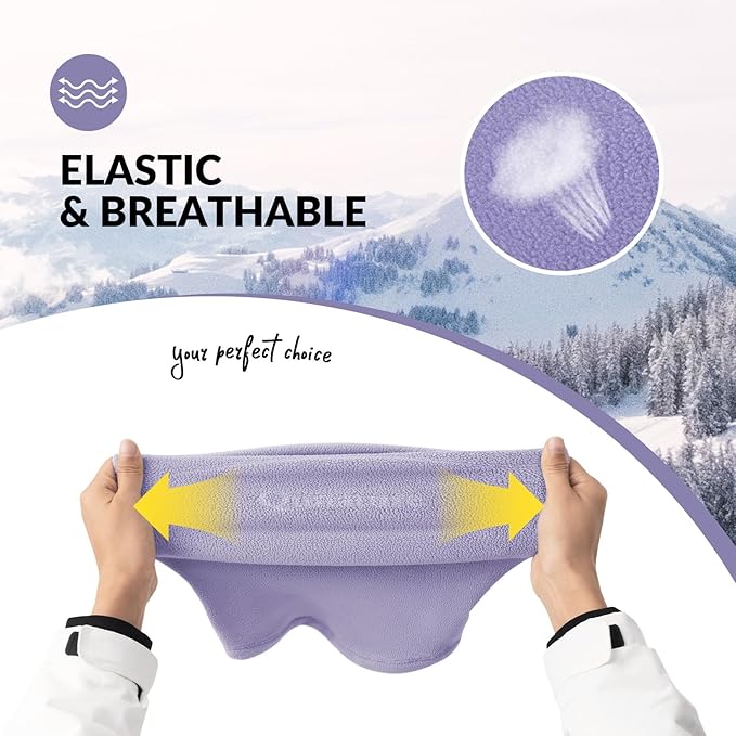 Qunature Bivakmuts Winterwarme bivakmuts Thermische winddichte bivakmuts Skimasker voor buitenactiviteiten zoals fietsen, motorrijden, snowboarden, skiën, nekwarmer voor dames/heren, unisex