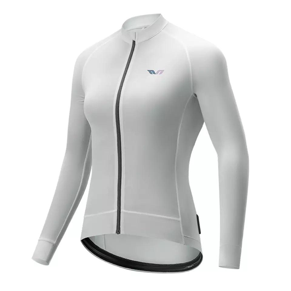 ROCKBROS TVI wielershirt met lange mouwen, ademend wielershirt voor dames
