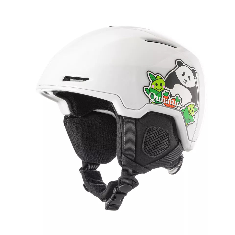 Qunature snowboard/skihelm met oorkappen snowboardhelm voor dames en heren 54-61cm