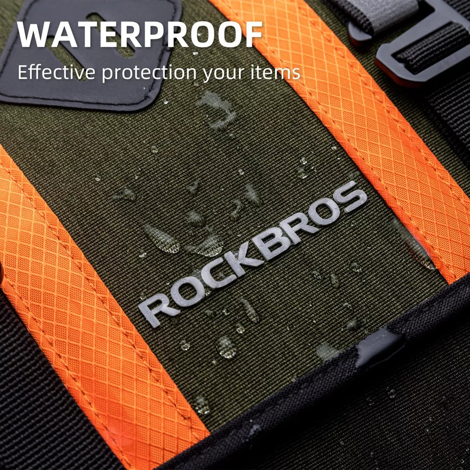 ROCKBROS 2.5L-4L stuurtas voorfietstas kruistas met schouderband groen