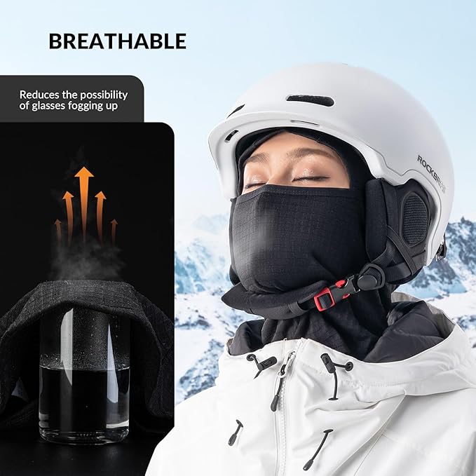 Qunature Bivakmuts Winter Skimasker Balaclava Ski Motor Gezichtsmasker Dames/Mannen Warm Winddicht Ademend Bivakmuts voor Buitensporten Skiën Snowboarden Fietsen