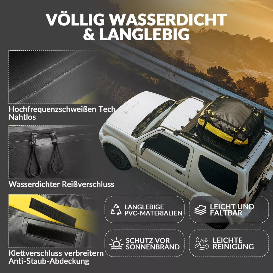 ROCKBROS 300L autodaktas waterdichte autobagagetas dakkoffer opvouwbaar PVC