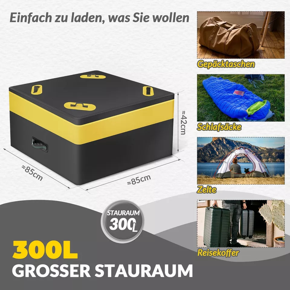 ROCKBROS 300L autodaktas waterdichte autobagagetas dakkoffer opvouwbaar PVC