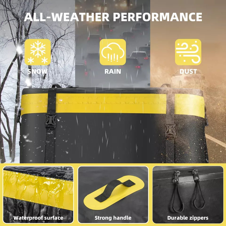 ROCKBROS 300L autodaktas waterdichte autobagagetas dakkoffer opvouwbaar PVC