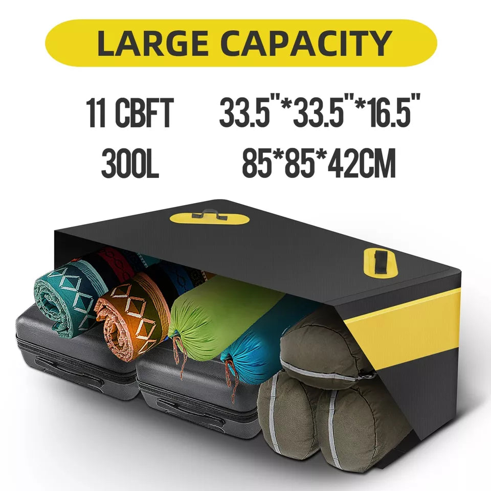 ROCKBROS 300L autodaktas waterdichte autobagagetas dakkoffer opvouwbaar PVC