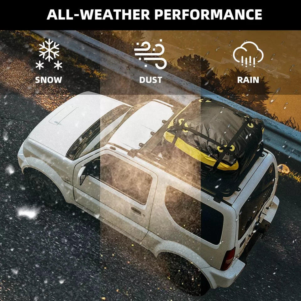 ROCKBROS 300L autodaktas waterdichte autobagagetas dakkoffer opvouwbaar PVC