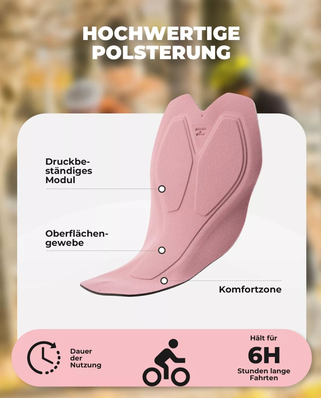 ROCKBROS damesfietsbroek met riemen, gevoerde fietsbroek, MTB