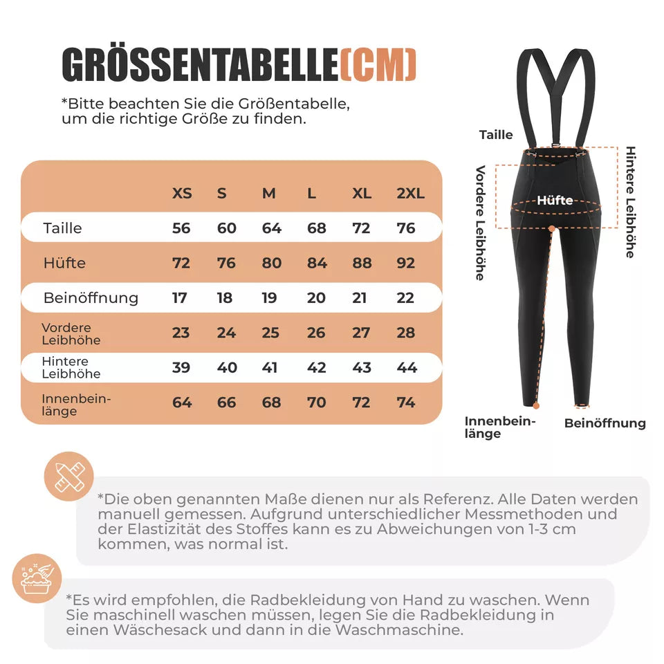 ROCKBROS fietsbroek, koersbroek, lange broek, gewatteerde MTB-fietsbroek met bandjes