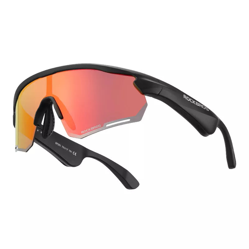ROCKBROS Elektronische Bluetooth-bril Fiets Motor Auto Buiten Hardlopen TAC