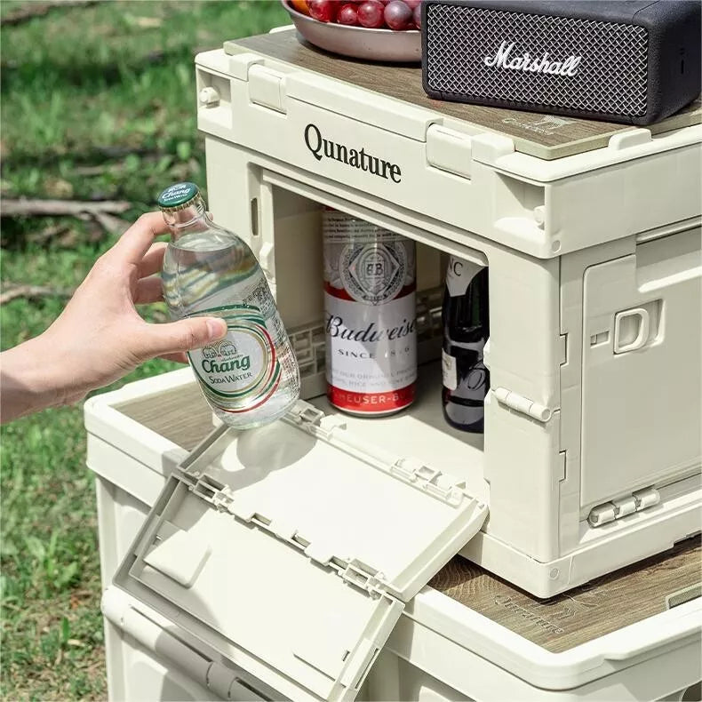 Qunature Campingbox Opvouwbare Organizer Campingbox Opbergbox 26/55/60L