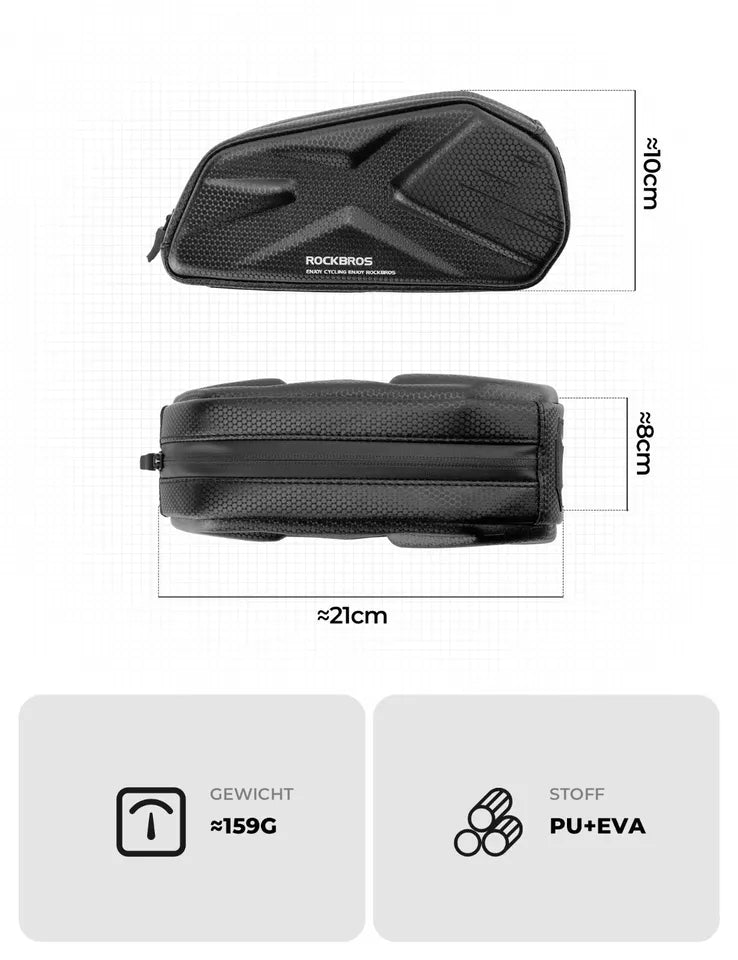 ROCKBROS 1,4L frametas fietstas voor fietsframes waterdicht tot 6,8 inch