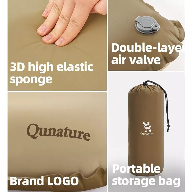 Qunature Campingkussen Strandkussen Kussen Buiten Opblaasbaar kussen