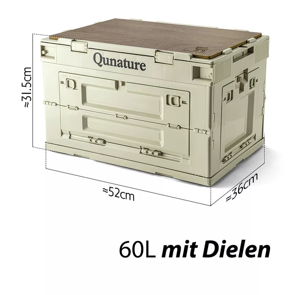 Qunature Campingbox Opvouwbare Organizer Campingbox Opbergbox 26/55/60L