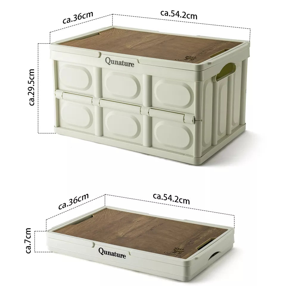 Qunature Campingbox Opvouwbare Organizer Campingbox Opbergbox 26/55/60L