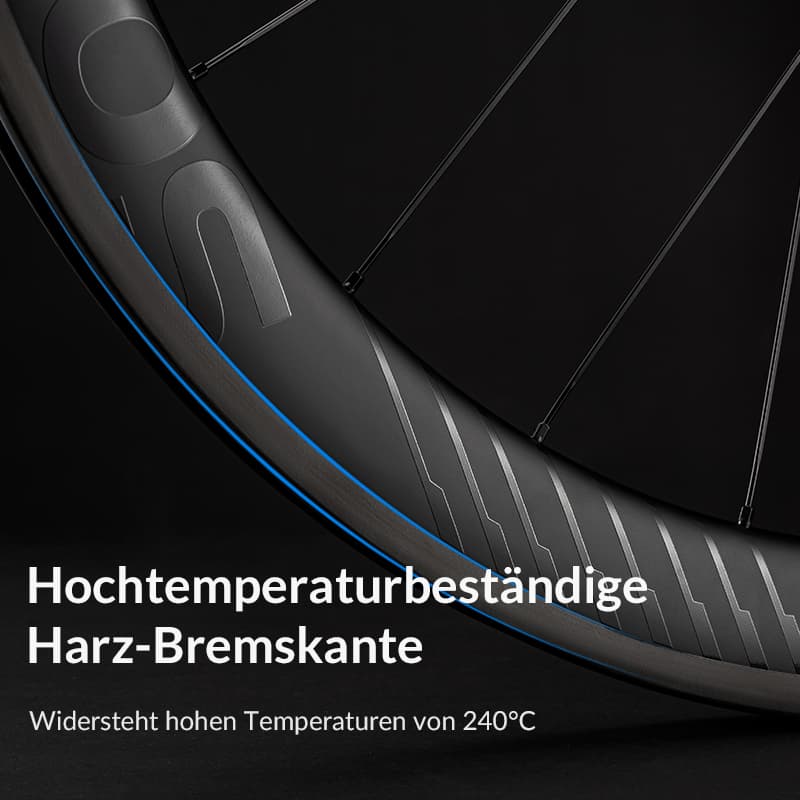 700C carbon wielset met 65 mm schijfrem en steekas voor racefietsen van ROCKBROS